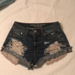 American eagle high-rise festival pair of shorts
